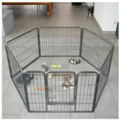 BBLOISIRAM Parc Enclos Pour Chiens Grillage Cage Clôture Intérieur Et Extérieur Hauteur 80cm Modèle Dog Run « M 481 » -Poulailler et élevage de la basse-cour Soldes Magasin 23857973 3
