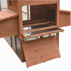 Melko Poulailler Avec Enclos Extérieur XXL Poulailler 310x150x150CM Avec 2 Nichoirs Clapier à Lapin Avec Rampe Et Couloir -Poulailler et élevage de la basse-cour Soldes Magasin 24027958 3