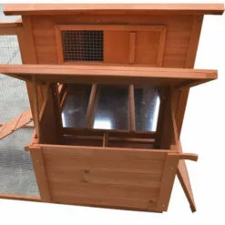 Melko Poulailler Avec Enclos Extérieur XXL Poulailler 310x150x150CM Avec 2 Nichoirs Clapier à Lapin Avec Rampe Et Couloir -Poulailler et élevage de la basse-cour Soldes Magasin 24027958 4