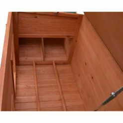 Melko Poulailler XXL 179 X 80 X 75 Cm Poulailler Avec Rampe Et 2 Nichoirs Volières En Bois -Poulailler et élevage de la basse-cour Soldes Magasin 24031631 4