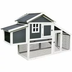 Melko Poulailler Avec Toit En Tôle Ondulée Poulailler De Poules Pondeuses Volières