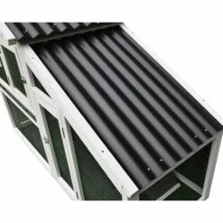 Melko Poulailler Avec Toit En Tôle Ondulée Poulailler De Poules Pondeuses Volières -Poulailler et élevage de la basse-cour Soldes Magasin 24033874 4