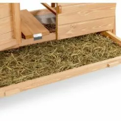 IDMARKET Poulailler Chalet 6 à 10 Poules Avec Pondoir En Bois - Naturel -Poulailler et élevage de la basse-cour Soldes Magasin 24168390 5