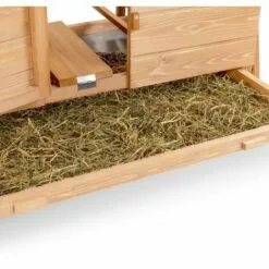 IDMARKET Poulailler Chalet 15 à 18 Poules Avec Pondoir En Bois - Naturel -Poulailler et élevage de la basse-cour Soldes Magasin 24446975 3