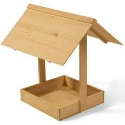 IDMARKET Bain De Poussière Pour Poules Bac En Bois Antiparasites Avec Toit - Naturel -Poulailler et élevage de la basse-cour Soldes Magasin 24799688 4