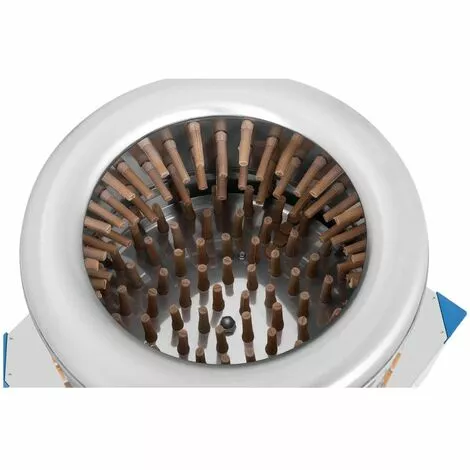 WIESENFIELD Plumeuse De Volaille Machine À Plumer Oiseaux D'Élevage Poulet 181 Doigts 1500w - Argent 2 WIESENFIELD Plumeuse De Volaille Machine À Plumer Oiseaux D'Élevage Poulet 181 Doigts 1500w - Argent – Image 2