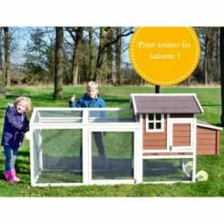 BBLOISIRAM Poulailler Mobile Extérieur En Bois De Haute Qualité 248 Cm X 115 Cm X 76 Cm Modèle « 153 Mobile » 8 BBLOISIRAM Poulailler Mobile Extérieur En Bois De Haute Qualité 248 Cm X 115 Cm X 76 Cm Modèle « 153 Mobile » -Poulailler et élevage de la basse-cour Soldes Magasin 25126798 4