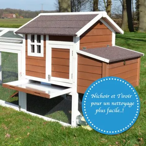 BBLOISIRAM Poulailler Mobile Extérieur En Bois De Haute Qualité 248 Cm X 115 Cm X 76 Cm Modèle « 153 Mobile » 5 BBLOISIRAM Poulailler Mobile Extérieur En Bois De Haute Qualité 248 Cm X 115 Cm X 76 Cm Modèle « 153 Mobile » – Image 5