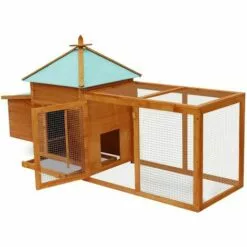 Hommoo Poulailler D'exterieur HDV06937 -Poulailler et élevage de la basse-cour Soldes Magasin 25430606 4