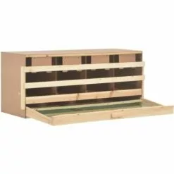 TRUE DEAL Pondoir 4 Compartiments 106x40x45 Cm Pinède Solide -Poulailler et élevage de la basse-cour Soldes Magasin 26126530 3