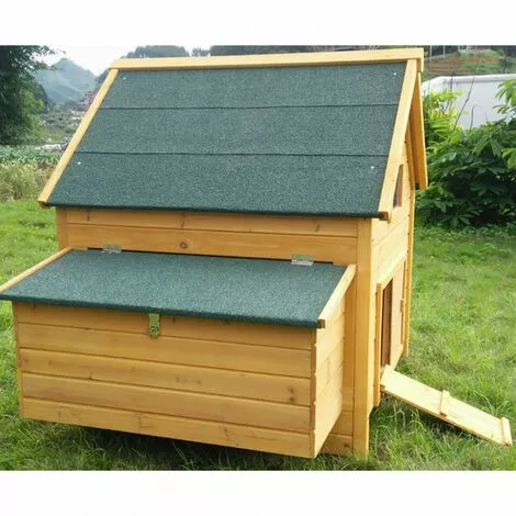 CHEMIN DES POULAILLERS Poulailler Cémani L Toit Shingle Vert 4 À 6 Poules - Vert 2 CHEMIN DES POULAILLERS Poulailler Cémani L Toit Shingle Vert 4 À 6 Poules - Vert – Image 2