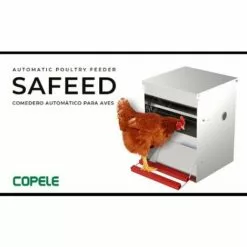 COPELE Mangeoire Anti-nuisible Safeed 6 Kg - Gris / Rouge -Poulailler et élevage de la basse-cour Soldes Magasin 26675892 4