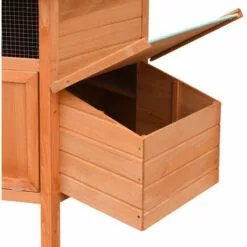 ASUPERMALL Poulailler Bois De Pin Massif Et Sapin 126x117x125 Cm -Poulailler et élevage de la basse-cour Soldes Magasin 26964183 5