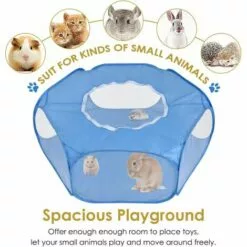 BEARSU Parc Pour Petits Animaux, Tente Pour Animaux De Compagnie Transparente Et Respirante Avec Couvercle Supérieur, Clôture Cour Pliable D'exercice Intérieur Extérieur à Ouverture Automatique 8 BEARSU Parc Pour Petits Animaux, Tente Pour Animaux De Compagnie Transparente Et Respirante Avec Couvercle Supérieur, Clôture Cour Pliable D'exercice Intérieur Extérieur à Ouverture Automatique -Poulailler et élevage de la basse-cour Soldes Magasin 27487882 4