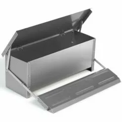IDMARKET Mangeoire XXL Pour Poules Distributeur Automatique à Pédale En Acier 10 Kg -Poulailler et élevage de la basse-cour Soldes Magasin 27574081 4
