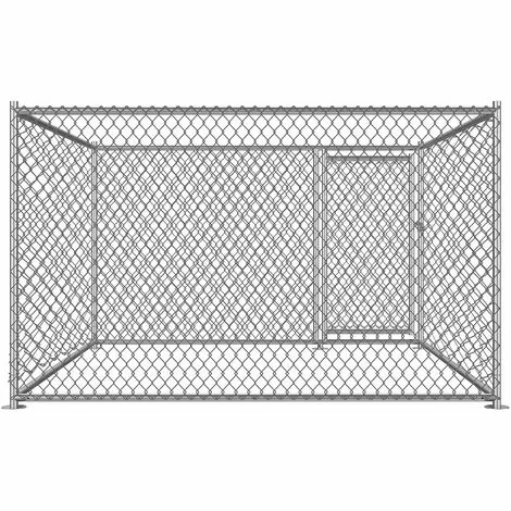 Bc-elec - RA-D22 Parc à Chiots 2x2x1.2m, Enclos Pour Chiens, Chenil D'extérieur, Enclos D'exercice Cage Pour Chiens - Gris 4 Bc-elec - RA-D22 Parc à Chiots 2x2x1.2m, Enclos Pour Chiens, Chenil D'extérieur, Enclos D'exercice Cage Pour Chiens - Gris – Image 4