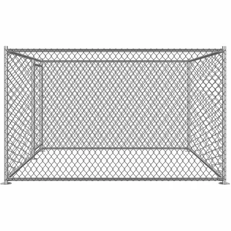 Bc-elec - RA-D22 Parc à Chiots 2x2x1.2m, Enclos Pour Chiens, Chenil D'extérieur, Enclos D'exercice Cage Pour Chiens - Gris 5 Bc-elec - RA-D22 Parc à Chiots 2x2x1.2m, Enclos Pour Chiens, Chenil D'extérieur, Enclos D'exercice Cage Pour Chiens - Gris – Image 5