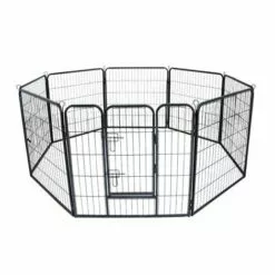 WILTEC Enclos Parc Extérieur Pour Chien Et Chat Grillage Barrière Protection Animaux Domestiques M 210x80cm
