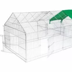 @Pet Enclos D'extérieur Pour Animaux De Compagnie Luxury XL Métal - Argent -Poulailler et élevage de la basse-cour Soldes Magasin 28304339 4