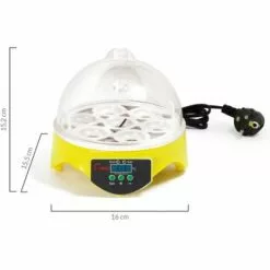 IDMARKET Couveuse Manuelle 7 Oeufs Incubateur Température Réglable -Poulailler et élevage de la basse-cour Soldes Magasin 30320793 4