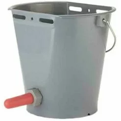 KERBL FRANCE Seau à Veau Plastique 8l Avec Clapet Et Tétine Rouge