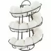 BETTERLIFE Distributeur à œufs Rangement Façon Spirale, En Métal Fer Support à Oeufs Spirale Oeufs Presentoir De Cuisine, Pour 24 œufs (Noir)