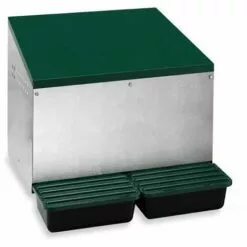 POULAILLER DIRECT Pondoir Poule Extérieur En Métal 2 Nichoirs - Gaun