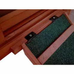 Poulailler 2 Poules (2-3) Bois 198 X 790 X 120 Cm Avec Pondoir /enclos BIGSIZE, 2 Portes, 2 Perchoirs, Rampe Interne, Imperméable, Nettoyage Facile - De BRAST -Poulailler et élevage de la basse-cour Soldes Magasin 32381742 3