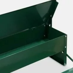 ALICE'S GARDEN Mangeoire Automatique Pour Poules - Distributeur à Pédale - Capacité De 5kg - Acier Galvanisé - Vert -Poulailler et élevage de la basse-cour Soldes Magasin 32716287 3