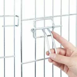 Relaxdays Enclos Avec Couverture En Filet, Lapins, Cochons D’inde,extérieur, élevage, HlP60,5x16cm Argent -Poulailler et élevage de la basse-cour Soldes Magasin 32828164 4