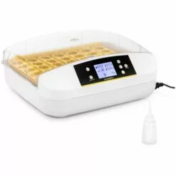 INCUBATO Couveuse Automatique Incubateur Appareil À Couver 32 Oeufs Volaille Éleveur LCD - Jaune, Noir