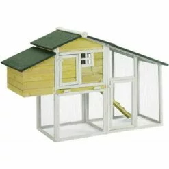 MADE4US Rosalie Jaune - Enclos Poulailler 2 Poules - Jaune