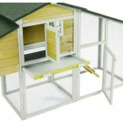 MADE4US Rosalie Jaune - Enclos Poulailler 2 Poules - Jaune -Poulailler et élevage de la basse-cour Soldes Magasin 33393066 3