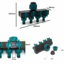 ILoveMilan Abreuvoir De Jardin, Entretien De La Pelouse, Un Robinet D'entrée Et De Sortie, Inverseur De Valve -Poulailler et élevage de la basse-cour Soldes Magasin 34217253 5