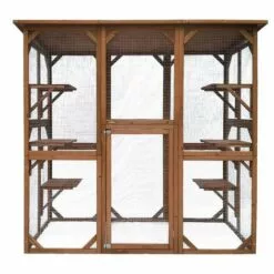 CÉMONJARDIN Parc à Chats En Bois