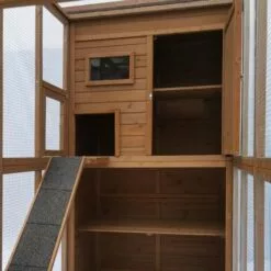 CÉMONJARDIN Grand Parc à Chats Avec Abri En Bois -Poulailler et élevage de la basse-cour Soldes Magasin 34989234 4