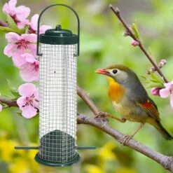 SUNFLOWER Mangeoire Oiseaux Exterieur En Métal Inoxydable I Distributeur Graines Oiseaux I Mangeoire à Oiseaux Distributeur Suspendu Imperméable (23,5cm, Vert) 9 SUNFLOWER Mangeoire Oiseaux Exterieur En Métal Inoxydable I Distributeur Graines Oiseaux I Mangeoire à Oiseaux Distributeur Suspendu Imperméable (23,5cm, Vert) -Poulailler et élevage de la basse-cour Soldes Magasin 36773383 5