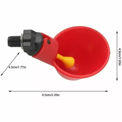 LANGRAY Paquet De 24 Gobelets D'eau De Poulet, Abreuvoirs Automatiques Pour Volaille, Gobelets D'arrosage De Poulet Cailles Pigeon 2 LANGRAY Paquet De 24 Gobelets D'eau De Poulet, Abreuvoirs Automatiques Pour Volaille, Gobelets D'arrosage De Poulet Cailles Pigeon – Image 2