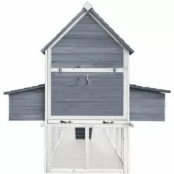 WILTEC Poulailler Gris 310x150x150cm Cm Bois Nichoir & Enclos Bac Amovible Cage Élevage Basse-cour -Poulailler et élevage de la basse-cour Soldes Magasin 38147096 3