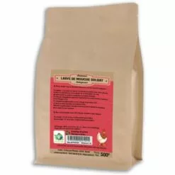 CHEMIN DES POULAILLERS Larves De Mouche Soldat À Picorer Pour Volailles Doypack 1,3l - Prefor