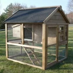 CHEMIN DES POULAILLERS Poulailler Plymouth Toit Shingle Ouvrant 4 À 6 Poules Bois Fsc - Noir -Poulailler et élevage de la basse-cour Soldes Magasin 38696659 3