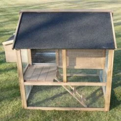CHEMIN DES POULAILLERS Poulailler Plymouth Toit Shingle Ouvrant 4 À 6 Poules Bois Fsc - Noir -Poulailler et élevage de la basse-cour Soldes Magasin 38696659 4
