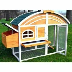 BB-LOISIRCD Poulailler En Bois Pour Jardin 200x70x120 Cm Modele 127 Cocorico -Poulailler et élevage de la basse-cour Soldes Magasin 39197259 4