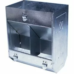 G�N�RIQUE Mangeoire Avec 2 Places D'alimentation, HxLxP 24 X 19 X 13 Cm, Environ 3 L