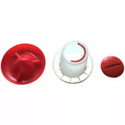 DONTODENT Lot Mangeoire 1 Kg Et Abreuvoir Pour Poules Et Volailles -Poulailler et élevage de la basse-cour Soldes Magasin 40150451 4