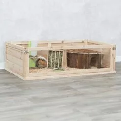 TRIXIE Piste Intérieure Pour Cochons D'Inde 100x60x30 Cm - Brun