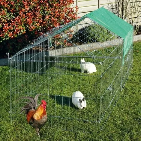 BBLOISIR Parc Enclos Lapin Extérieur Grillage En Métal Haute Qualité Pour Lapins 1,80 X 0,74 X 0,75 M « 455 S Maison été» 1 BBLOISIR Parc Enclos Lapin Extérieur Grillage En Métal Haute Qualité Pour Lapins 1,80 X 0,74 X 0,75 M « 455 S Maison été»