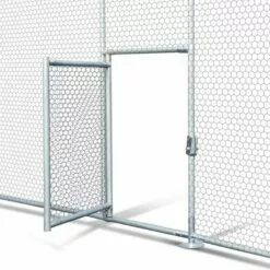 IDMARKET Enclos Poulailler Dôme 7,5 M² Parc Grillagé 3x2,5 M Avec Porte Latérale - Naturel -Poulailler et élevage de la basse-cour Soldes Magasin 41828827 4