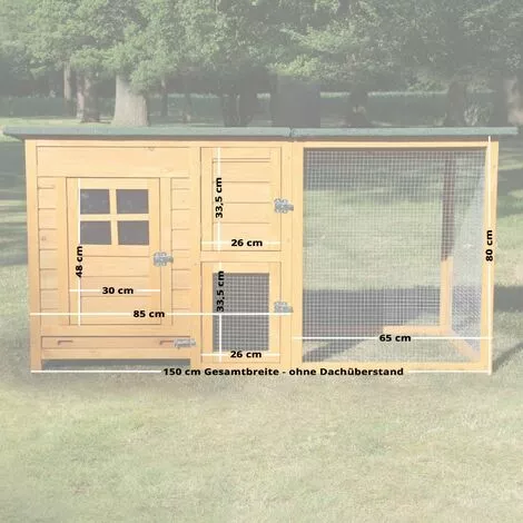 BBLOISIRCD Poulailler Pour Jardin Exteieure 5 Poules R 150 X 80 X 68 Cm - Modele 147 FLEXI Standard 2 BBLOISIRCD Poulailler Pour Jardin Exteieure 5 Poules R 150 X 80 X 68 Cm - Modele 147 FLEXI Standard – Image 2