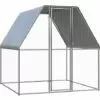 VidaXL Poulailler D'extérieur 2x2x2 M Acier Galvanisé - Argent